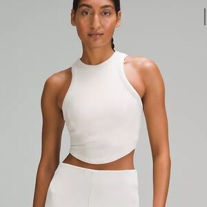 Lululemon Athletica White Crop Top